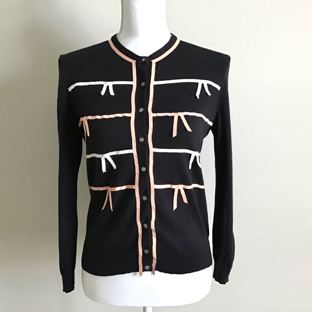 Rare Early 2000s Vintage Bow Cardigan ASO Rory Gilmore in Gilmore Girls - Picture 10 of 14